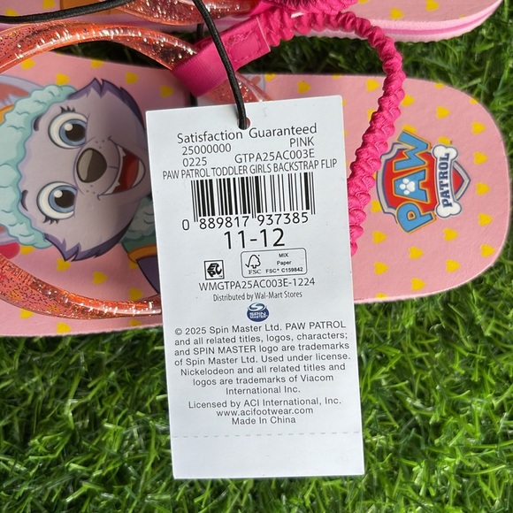 MINNIE MOUSE& PAW PATROL Sandals Flip Flops size 11 toddler lot of 2 - Picture 8 of 8